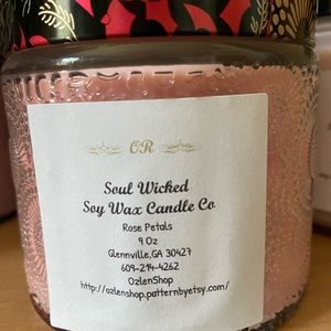 Rose Petals Soy Wax Candle